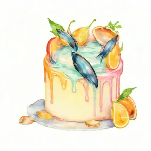 A Birthday Cake Made With Mussels