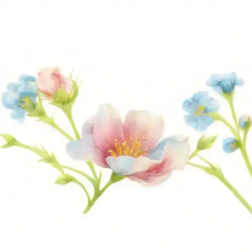 Blue Baby Breath Flowers