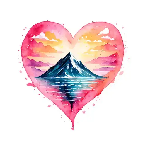 Mountain Ocean Heart