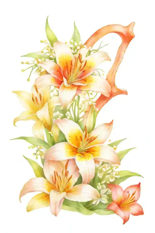 Nautical With Daisies And Lilies