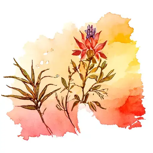 Manly Bluebonnet Texas With Agave Plant