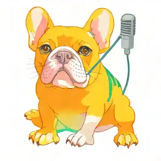 French Bulldog Frog Greek Microphone Mic