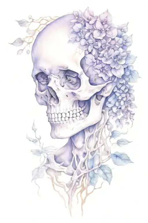 Lilac Skeleton