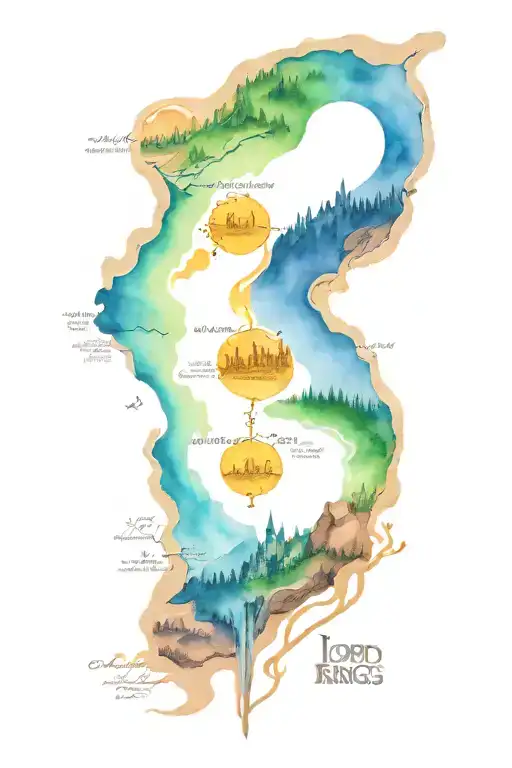 Lord Of The Rings Locations Representing Your Journey