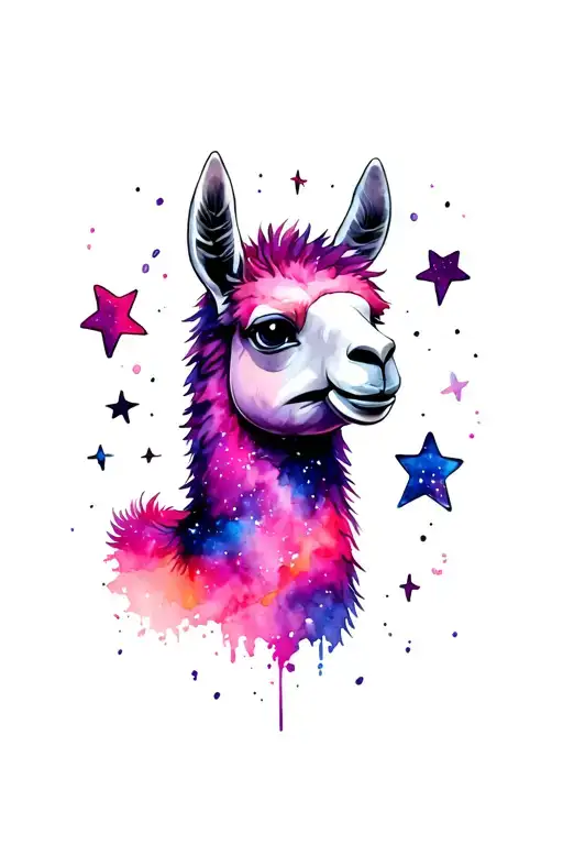 Larry The Llama Fortnite Galaxy Stars Moon Surrounded