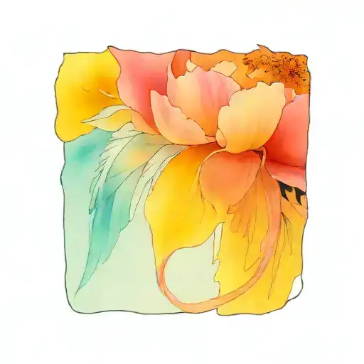 Angel Wings Peony Flowers