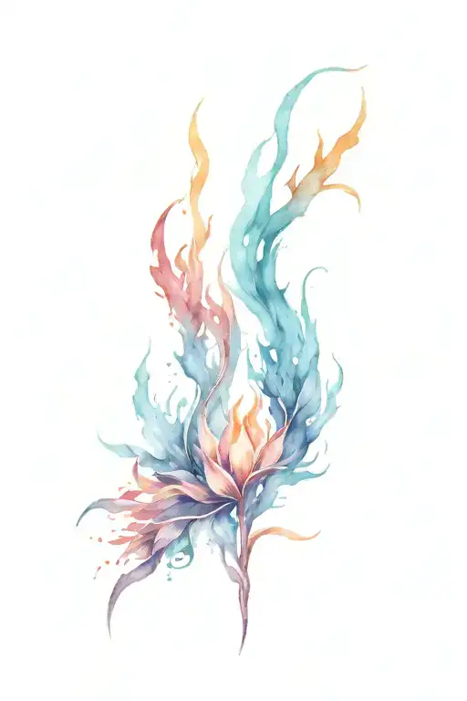 Rune Algiz Blue Fire And Ice