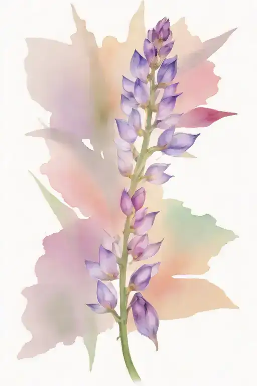 Beach Glass And Lupins