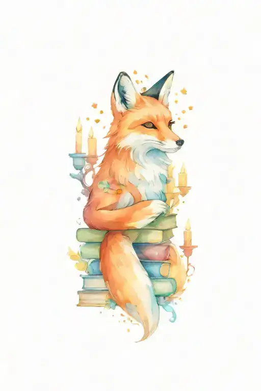 Books And Candles And Fox