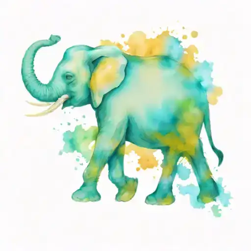 Elephant Walking Alone