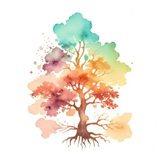 Life Tree Tattoo Design
