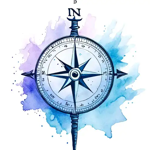 Water Color Compass