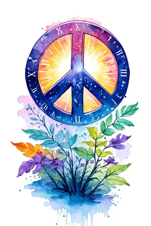 Peace And Lightining Storm And Time And Nature