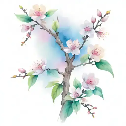 Sakura Tree And Kakau Tradition