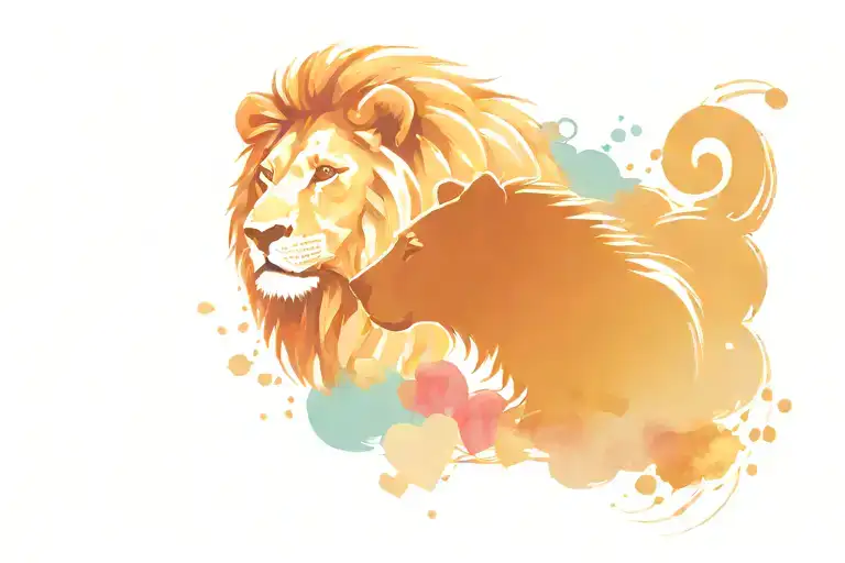 Lion And Bear Symbolizing Your Love