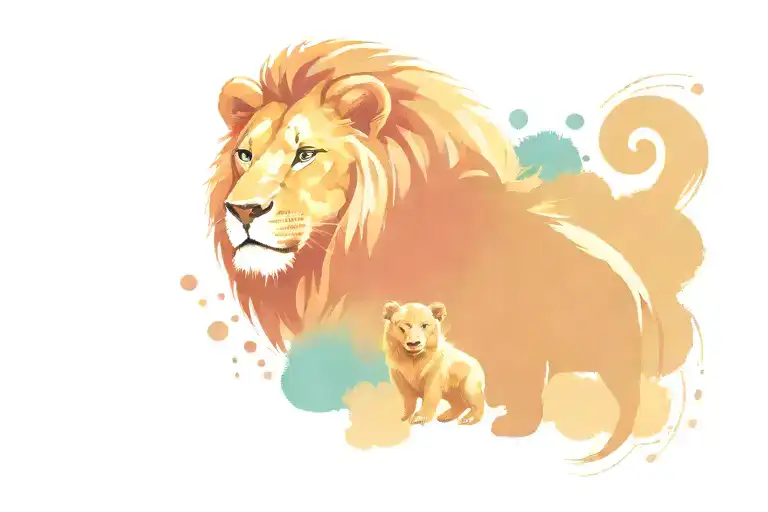 Lion And Bear Symbolizing Your Love