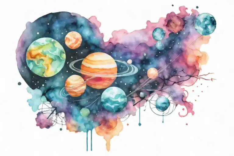 Space Planets Stars And Nebulas