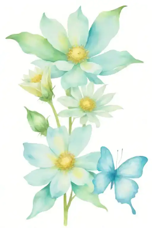 Butterfly Daisy Rose Cosmos Narcissus Flower