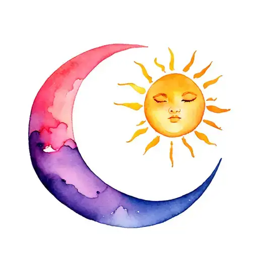 Sun Kissing Moon Forehead