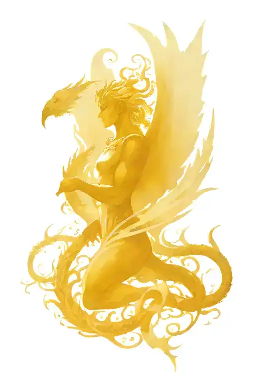 Archangel Michael Battling A Dragon