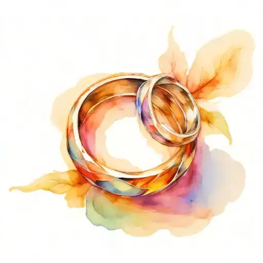 Two Wedding Rings Intertwined Mrs Ruffin