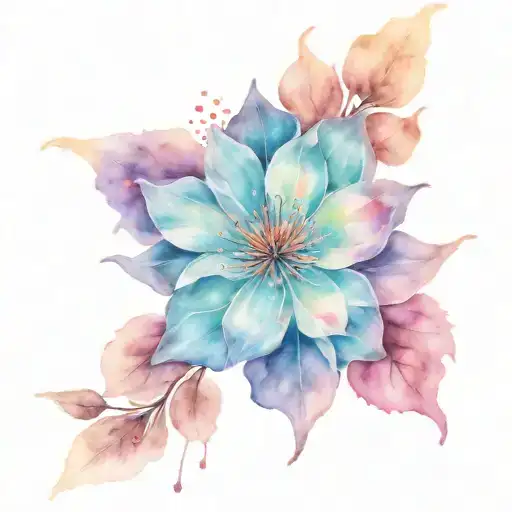 Galaxy Filled Flower