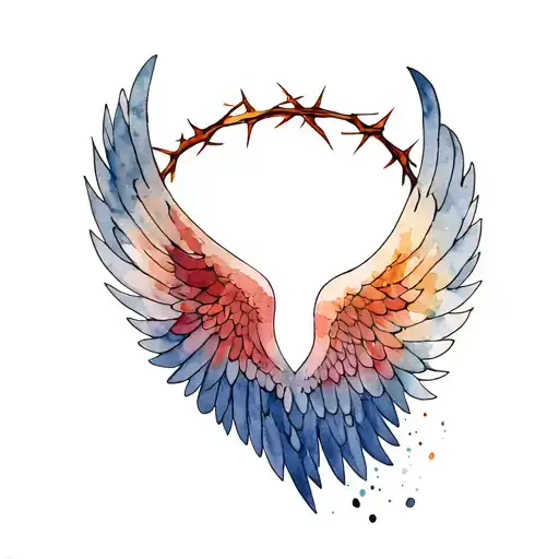 Wing With A Crown Of Thorns