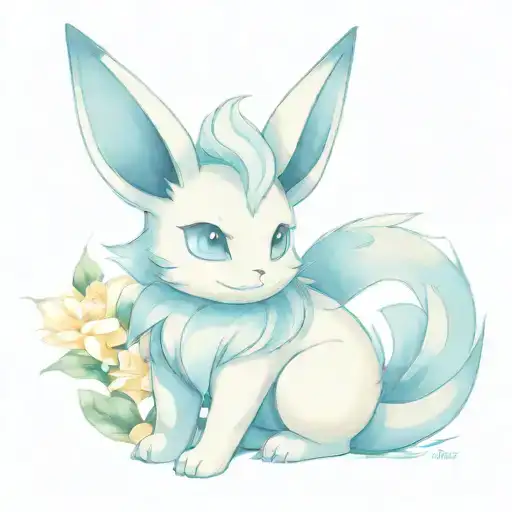 Design A Pokemon Tattoo With Vaporeon And Eevee Reading A Book