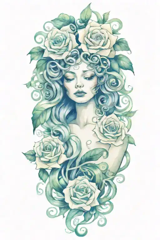 Medusa And Roses