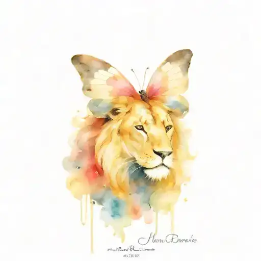 Butterfly Bull Lion Rose Butterfly