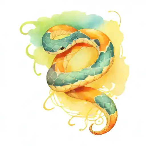 Diabetic Ribbon Wrapping Snake Wrapped