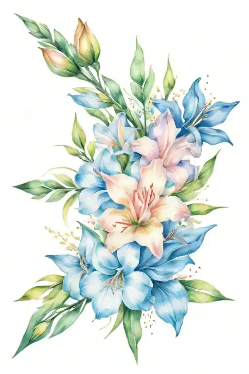 Arrow And Gladiolus Flower