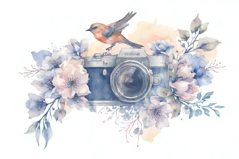 Flowers Blooming Witj Birds And Photography For My Deseased Mother