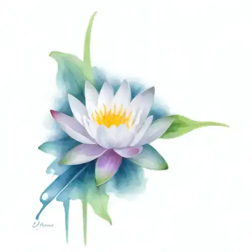 Water Lily And Daisy