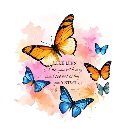 Butterflies With Bible Verse And Llke Llkn