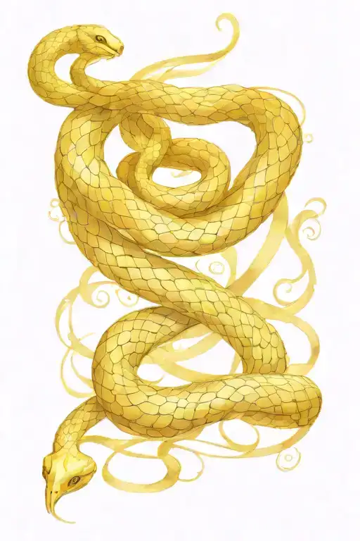 Golden Snake Wrapped