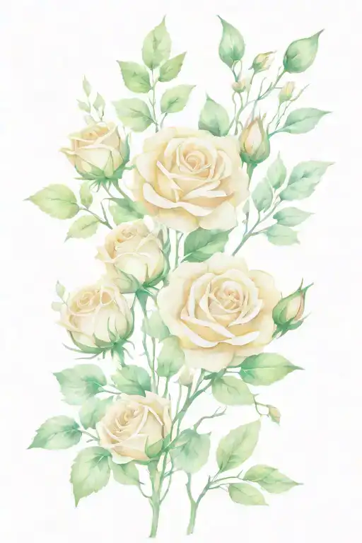 Forest Trees Roses Flowers