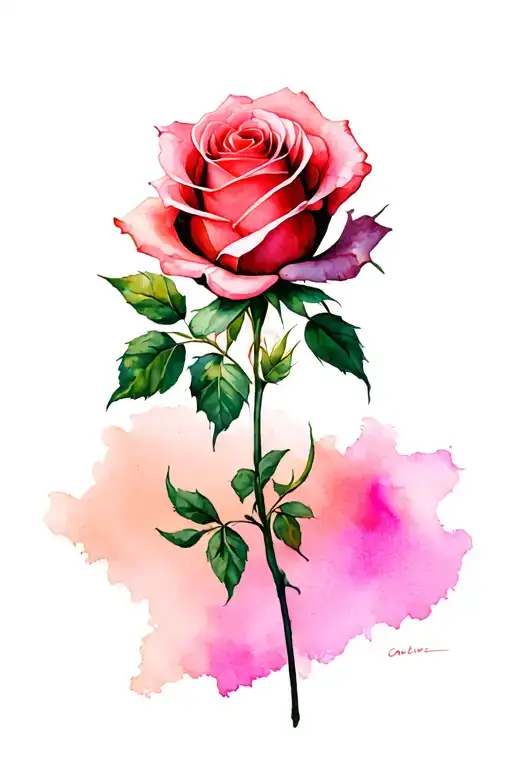 Watercolor Rose