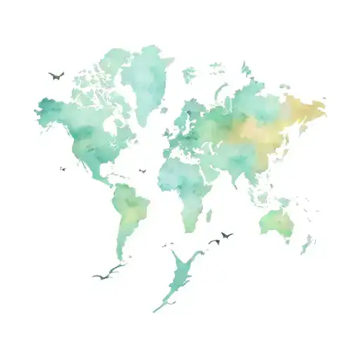 World Map And Book Open