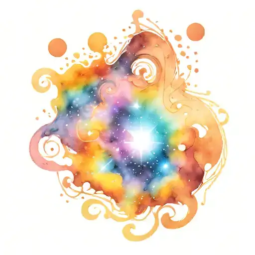 Galaxy Watercolor In Skin Opening