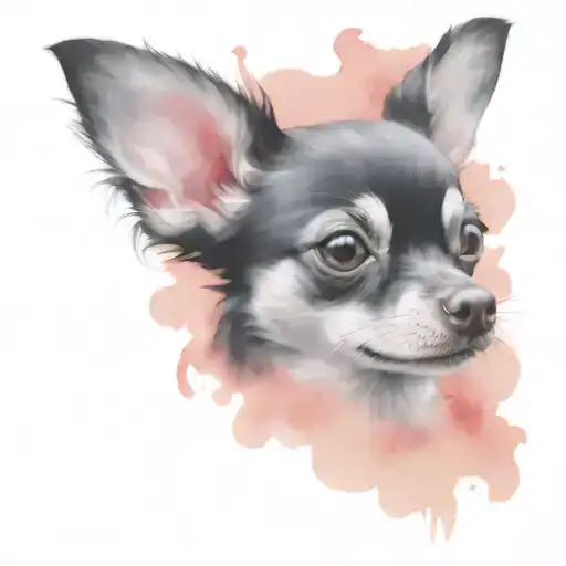 Black And Grey Chihuahua Face