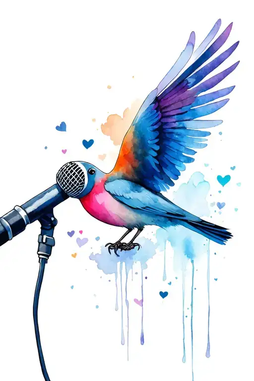 Microphone Bird Mother Love