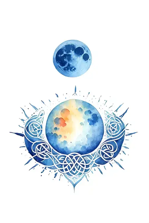 Celtic Solar And Lunar Eclipse