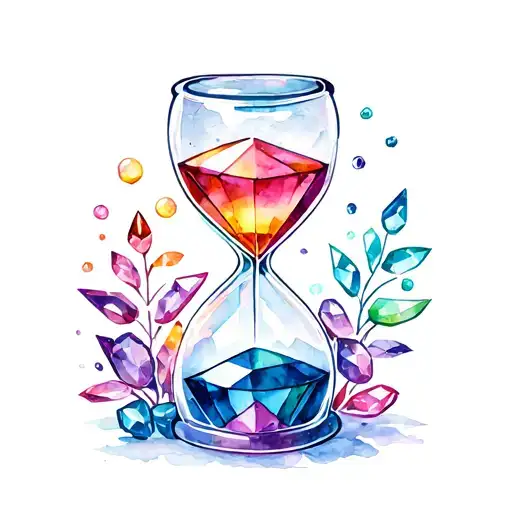 Hourglass Made Out Of Gems