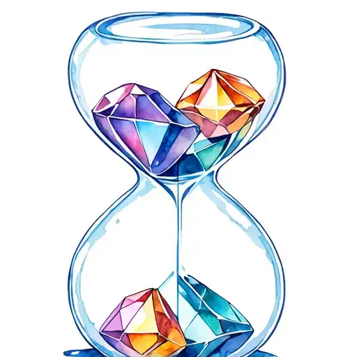 Hourglass Made Out Of Gems