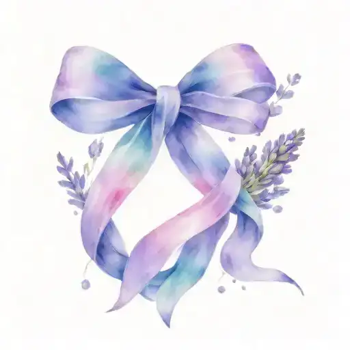 Lavender Ribbon Cancer Ribbon