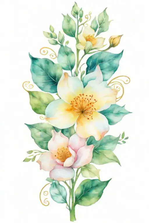 Flowers Intertwined Love Growth Mindset