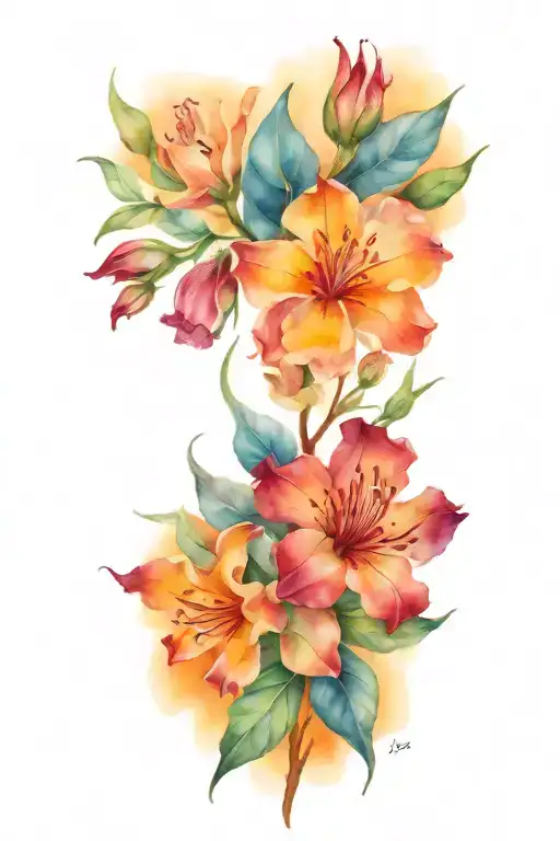 Flowers Intertwined Growth