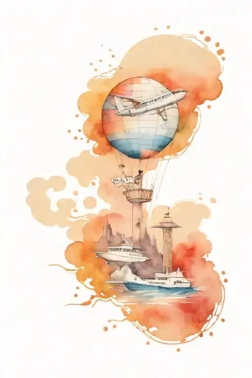 Travel Tattoo Design