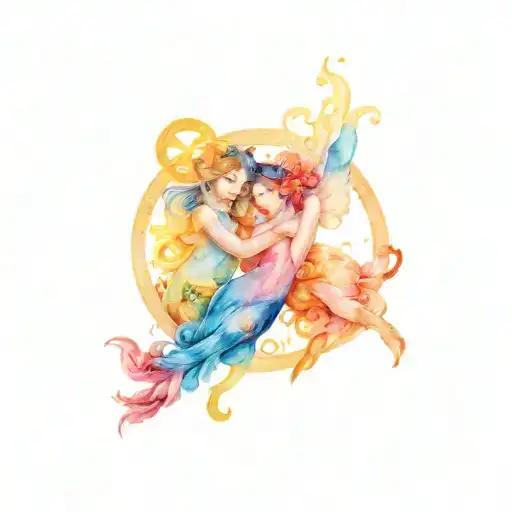 Diabetes Twins Representing The Gemini Zodiac